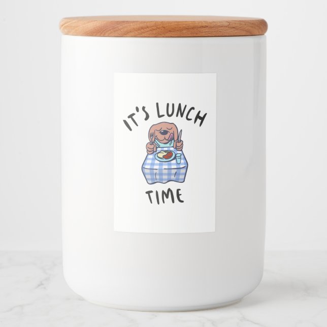 Rótulo Para Comida Hora do almoço (Frente)