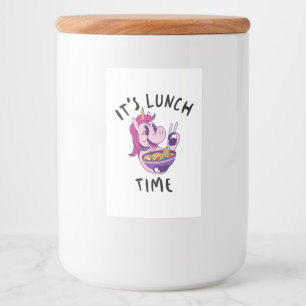 Rótulo Para Comida Hora do almoço