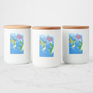 Rótulo Para Comida Hummingbird: Estilizado