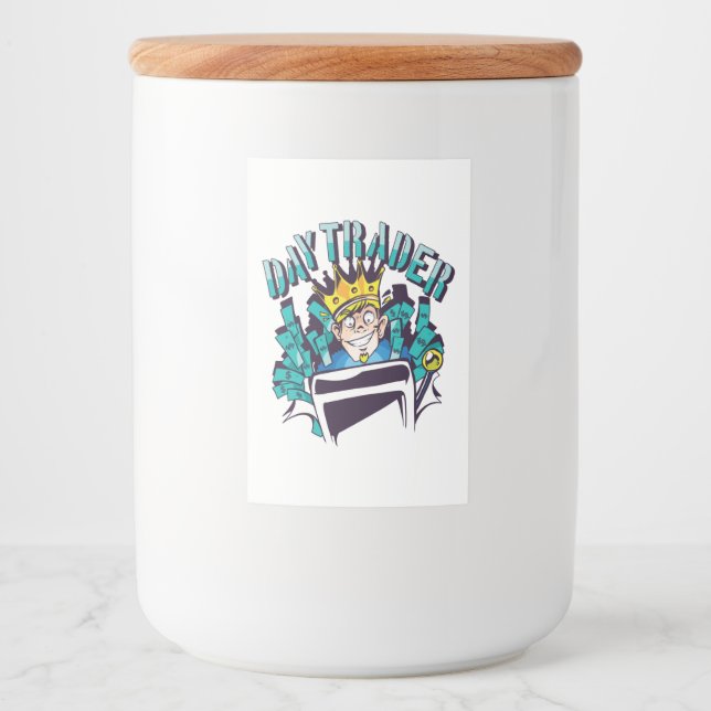 Rótulo Para Comida Ideia de presentes do comerciante de dia (Frente)