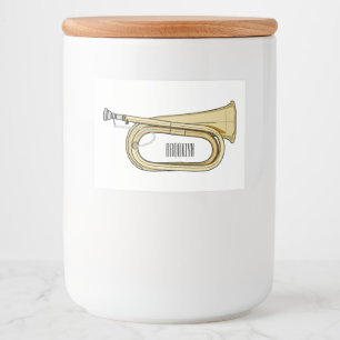 Rótulo Para Comida Ilustração de desenho animado