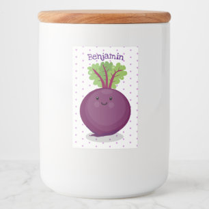 Rótulo Para Comida Ilustração de desenho animado da cozinha da raí