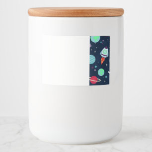 Rótulo Para Comida Ilustração de padrão espacial