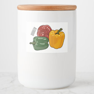Rótulo Para Comida Imagem de desenho em Capsicum