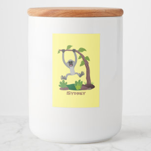 Rótulo Para Comida Imagem de desenhos animados em forma de fita e gib