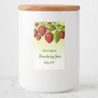 Jam-Jar Amarelo de Morango Personalizado