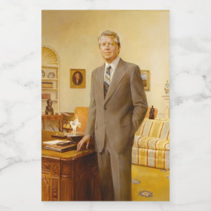 Rótulo Para Comida James Carter White House Retrato Presidencial