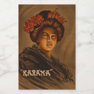 Rótulo Para Comida Karama: Atriz japonesa Romance Geisha