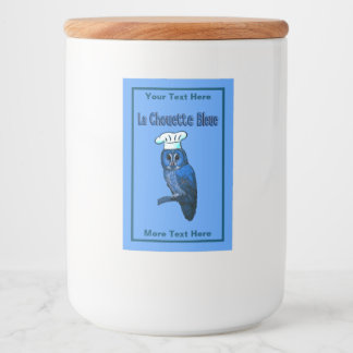 Rótulo Para Comida La Chouette Bleue Cafe