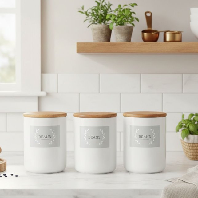 Rótulo Para Comida Labels for jars and containers, Aesthetic design  (Criador carregado)