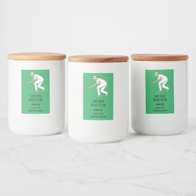 Rótulo Para Comida Lawn Bowls (Garrafas)