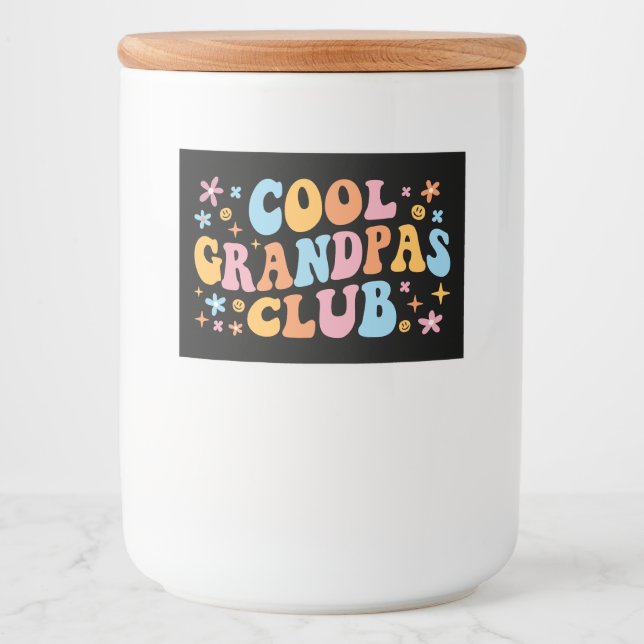 Rótulo Para Comida Legal Grandpas Club III (Frente)