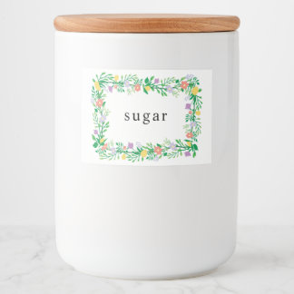 RÓTULO PARA COMIDA LEMÃO CUTO E FLORANTES DECOUPAÇÃO FLORAL