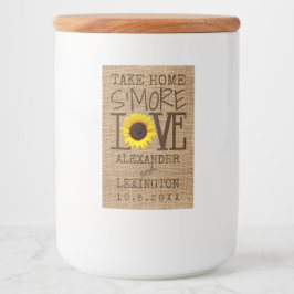 Rótulo Para Comida Leve Para Casa S'More Love Sunflower