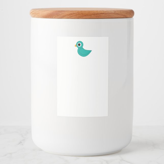 Rótulo Para Comida Lindo passarinho azul (Frente)