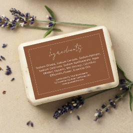 Rótulo Para Comida Lista de Ingredientes de Sabonete Personalizado Et