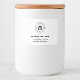 Rótulo Para Comida Logotipo comercial | Nome | Promocional do Slogan 