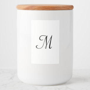 Rótulo Para Comida logotipo monograma minimalista simples elegante pe