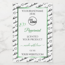 Rótulo Para Comida Logotipo verde do produto Cloud Black White Word