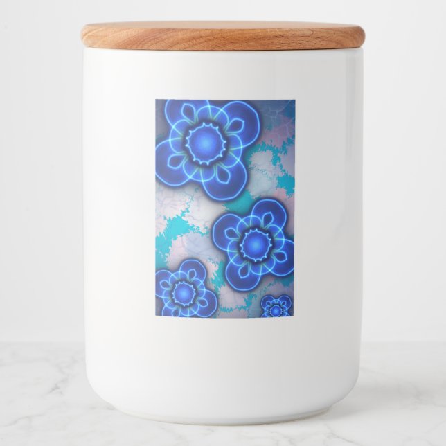 Rótulo Para Comida Luz azul (Frente)