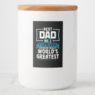 Rótulo Para Comida Maior No.1 do Mundo do Pai Pai dos Homens