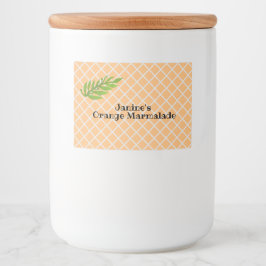 Rótulo Para Comida Marmalade Laranja