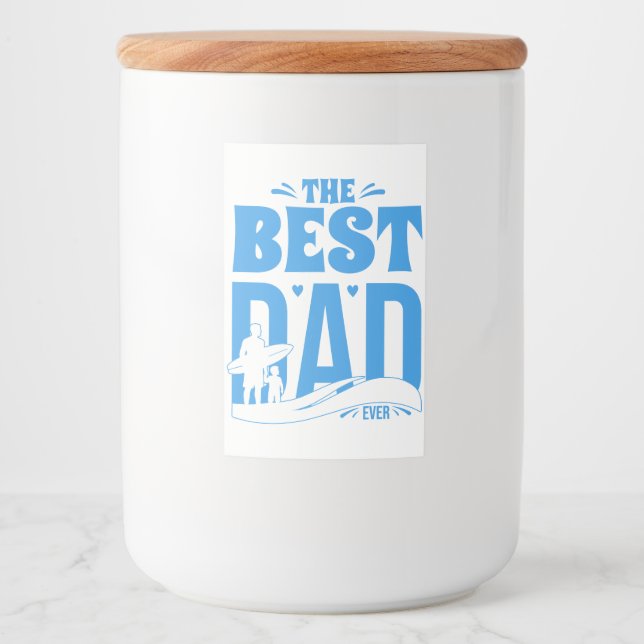 Rótulo Para Comida Melhor Pai do Mundo (Frente)