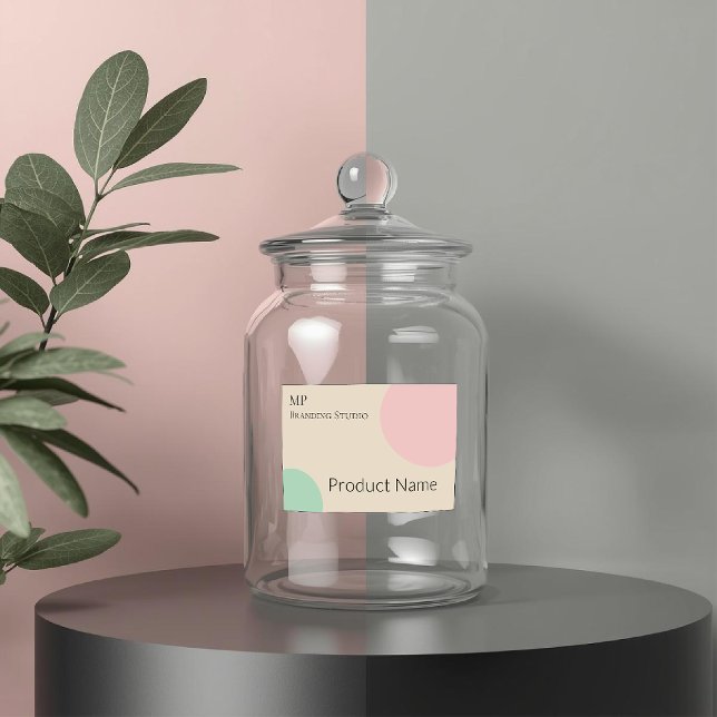 Rótulo Para Comida Minimalist Pastel Branding Design (Criador carregado)