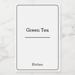 Rótulo Para Comida Mínimo de armazenamento moderno da organização dom