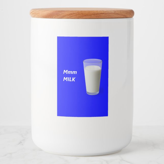 Rótulo Para Comida Mmm MILK (Frente)