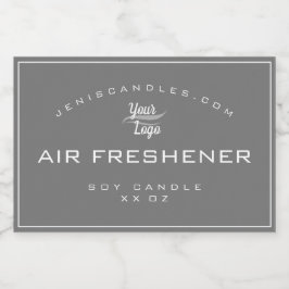 Rótulo Para Comida Modelo de logotipo minimalista cinza Estilo simple