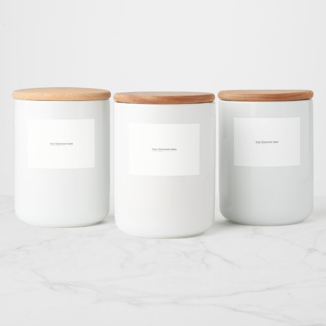 Rótulo Para Comida Modelo para Ajustado Quadrar seu texto aqui, White (Garrafas)