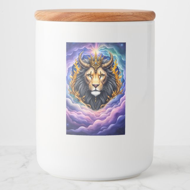 Rótulo Para Comida Moonlit Guardians – Cosmic lion. (Frente)