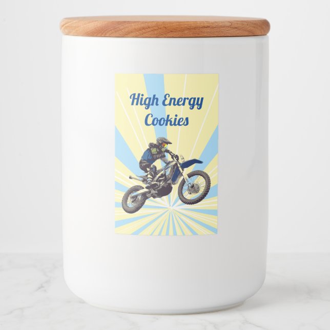 Rótulo Para Comida Motocross (Frente)