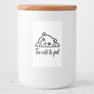 Rótulo Para Comida Muito fofo para falhar