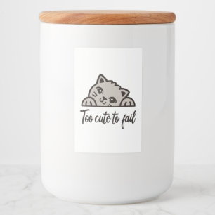 Rótulo Para Comida Muito fofo para falhar