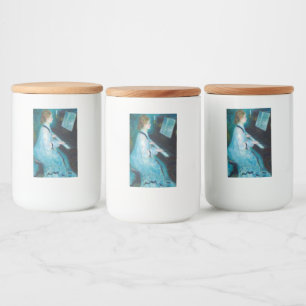 Rótulo Para Comida Musico de Piano Renoir Woman