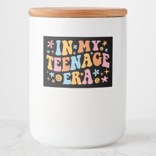 Rótulo Para Comida Na Minha Época De Adolescência Eu