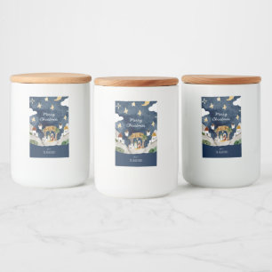 Rótulo Para Comida Natal Negra Africano Americano