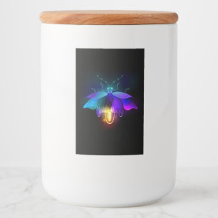 Rótulo Para Comida Neon Firefly on black