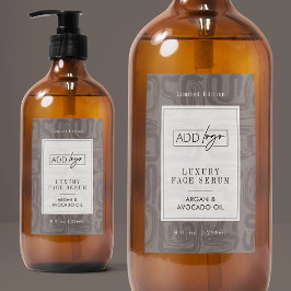 Rótulo Para Comida Neutral Beige Taupe Boho Waterproof Product Label