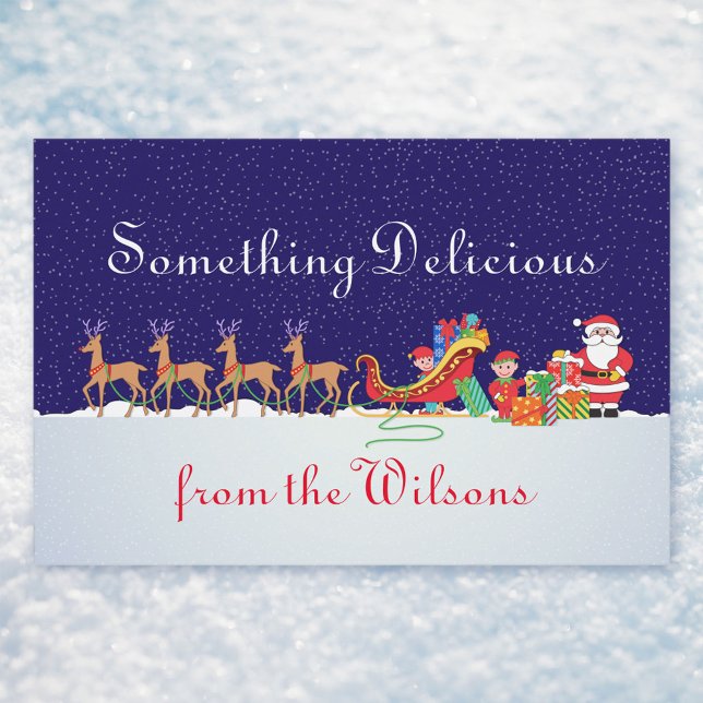 Rótulo Para Comida Night Before Christmas Label (Criador carregado)