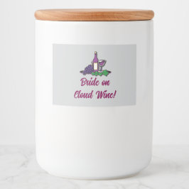 Rótulo Para Comida Noiva sobre o Vinho das Nuvens!