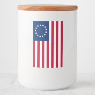 Rótulo Para Comida O Círculo de Estrelas, Bandeira Americana por Bets