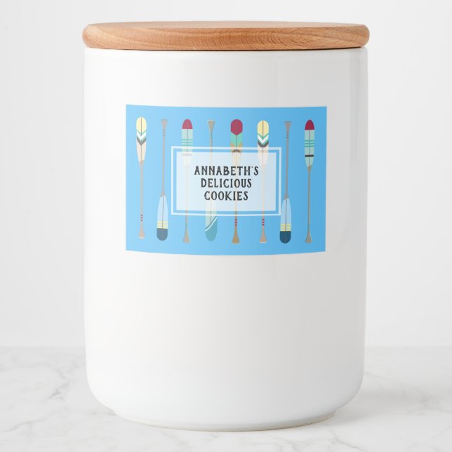 Rótulo Para Comida Oares do estilo Vintage (Frente)