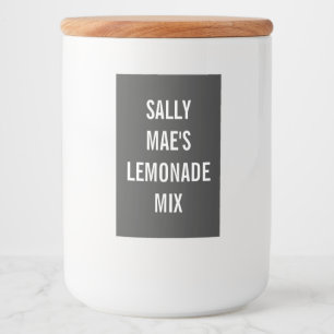 Rótulo Para Comida óculos de jarro personalizados