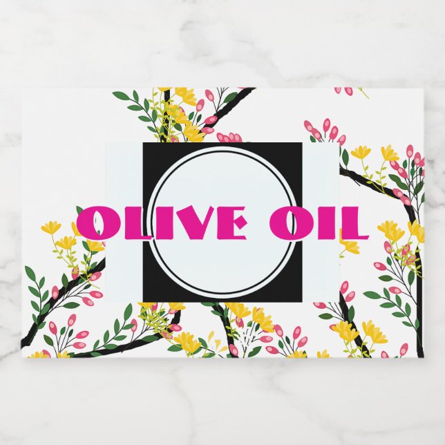 Rótulo Para Comida Óleo de Oliva (Rótulo Único)