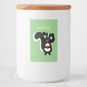 Rótulo Para Comida Óptica ilustração de desenho animado