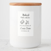 Padaria assada com amor adicionar nome textura l