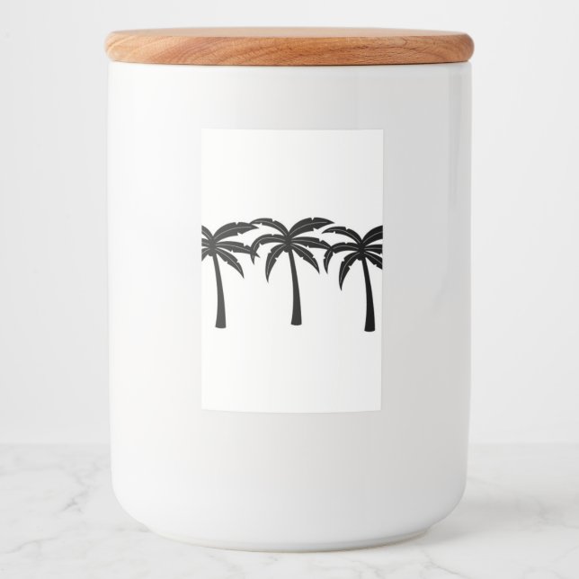 Rótulo Para Comida Palmeiras tropicais (Frente)